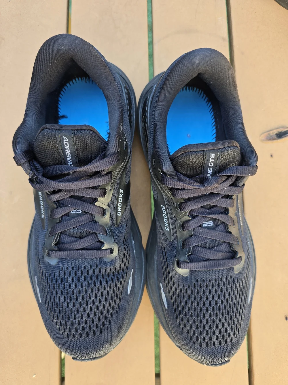 Brooks Adrenaline GTS 23 Women's Black Ebony Running Shoes Size 7.5 * NO INSOLES
